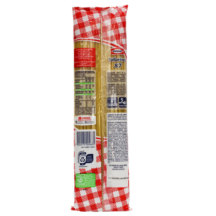 Carozzi Fideo Tallarines 87 X 400G