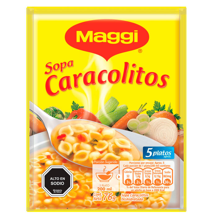 Maggi Sopa De Caracolitos Sobre X 76G