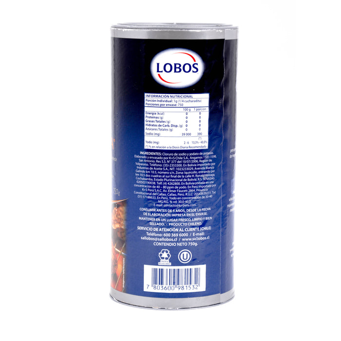 Lobos Sal Parrillera X 750G