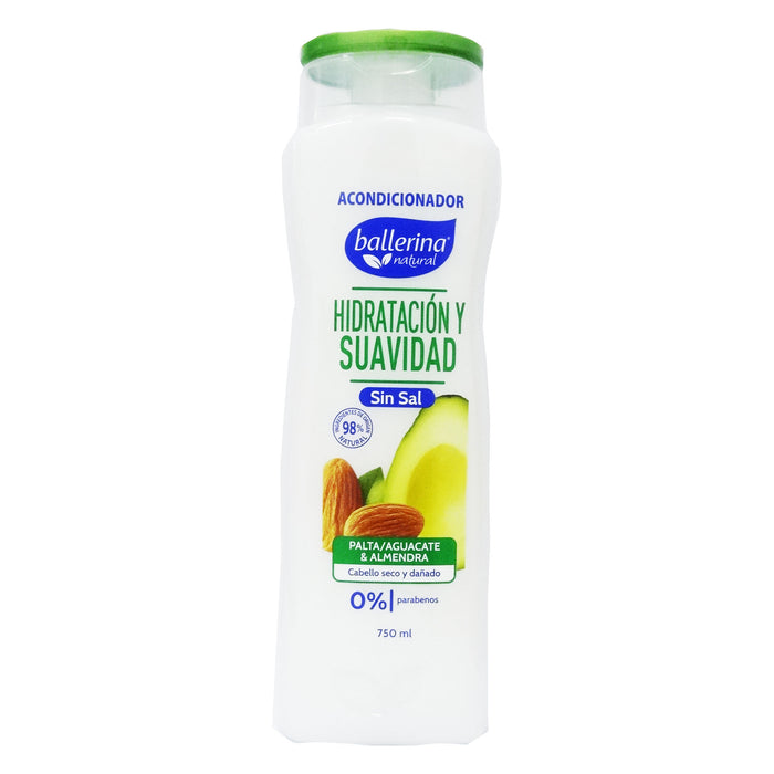 Ballerina Acondicionador Hidratacion Y Suavidad Sin Sal X 750Ml