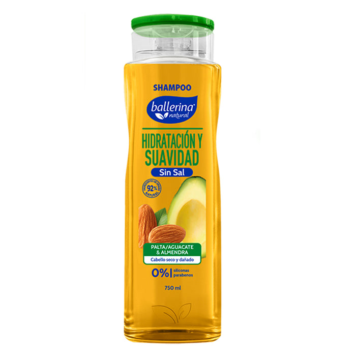 Shampoo Ballerina Largo Increíble Durazno X 410Ml