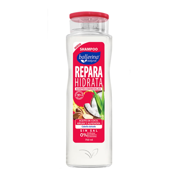 Shampoo Ballerina Sin Sal Repara E Hidrata X 750Ml