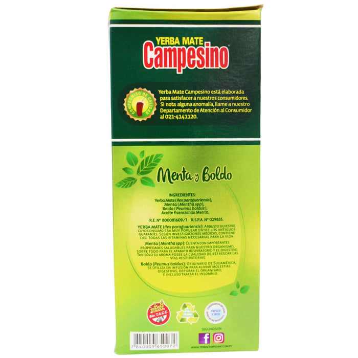 Yerba Mate Campesino Menta Y Boldo X 500G