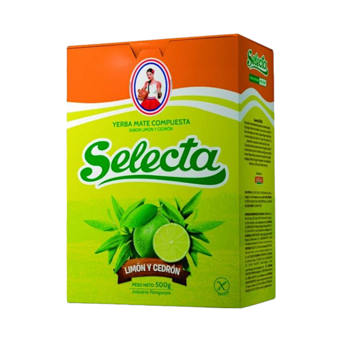 Yerba Mate Selecta Compuesta Sabor Limón Y Cedrón X 500G