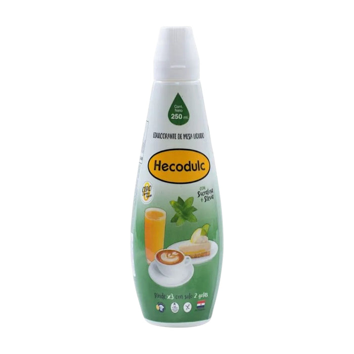 Edulcorante Líquida Hecodulc Sucralosa + Stevia X 250Ml