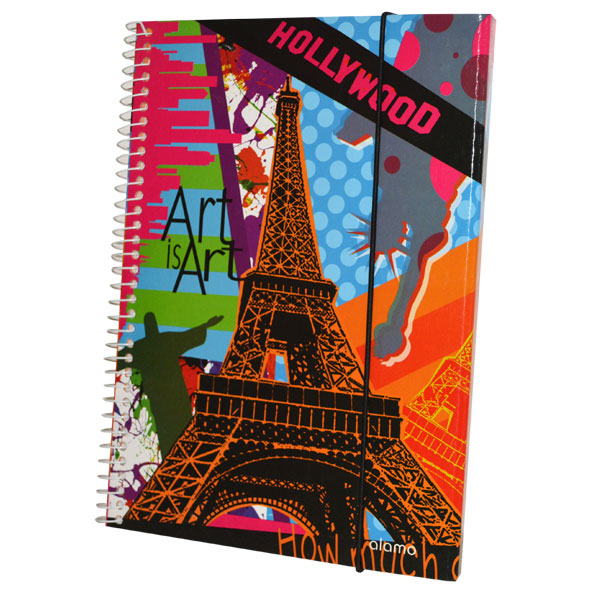 Alamo Cuaderno Espiral Con Solapa X 200 Hojas