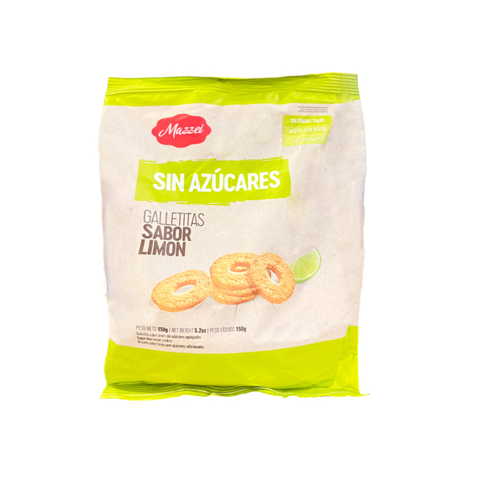 Galletitas Mazzei Sin Azúcares Sabor Limón X 150G