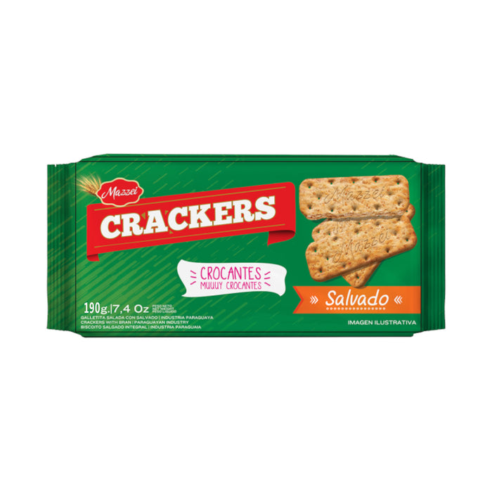 Galletas Mazzei Crackers Salvado X 190G