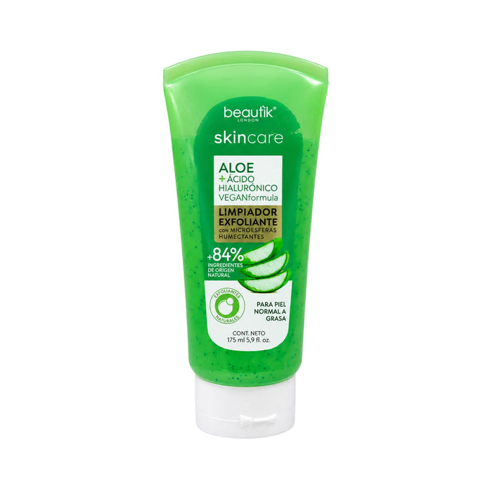 Limpiador Exfoliante Beautik Aloe + Acido Hialuronico X 175Ml