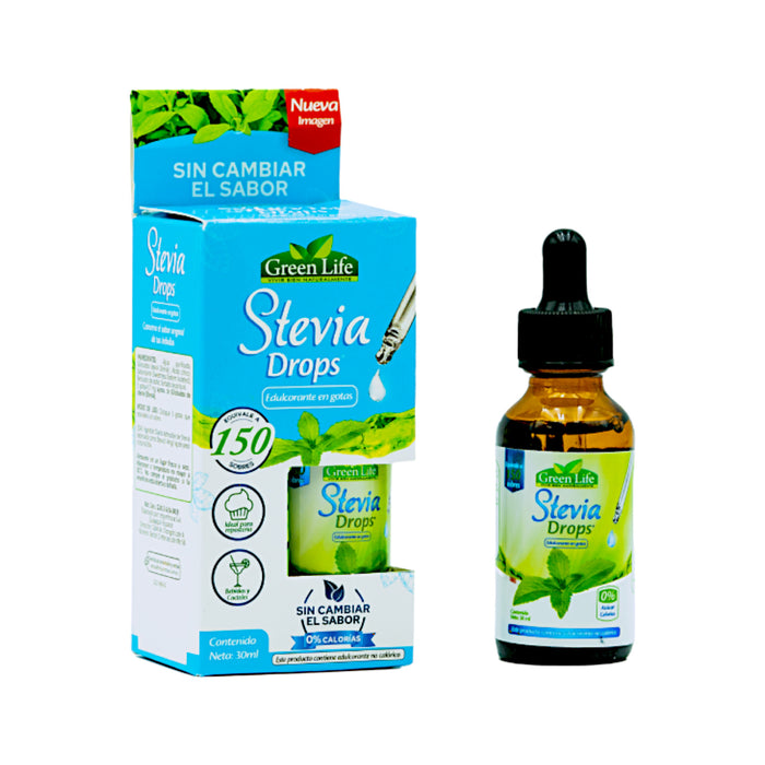 Endulzante En Gotas Green Life Gotas De Stevia X 30Ml