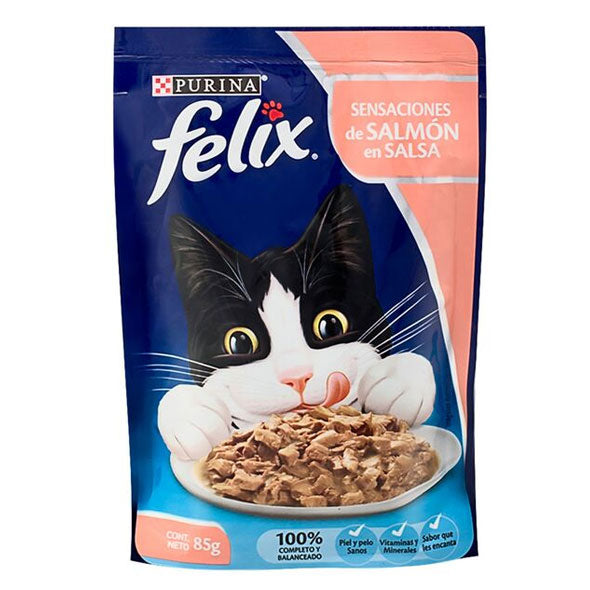 Purina Felix Sensaciones Salmón En Salsa X 85G