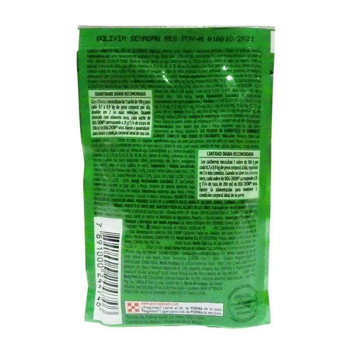 Alimento Purina Dog Chow Cachorros Sabor Carne X 100G