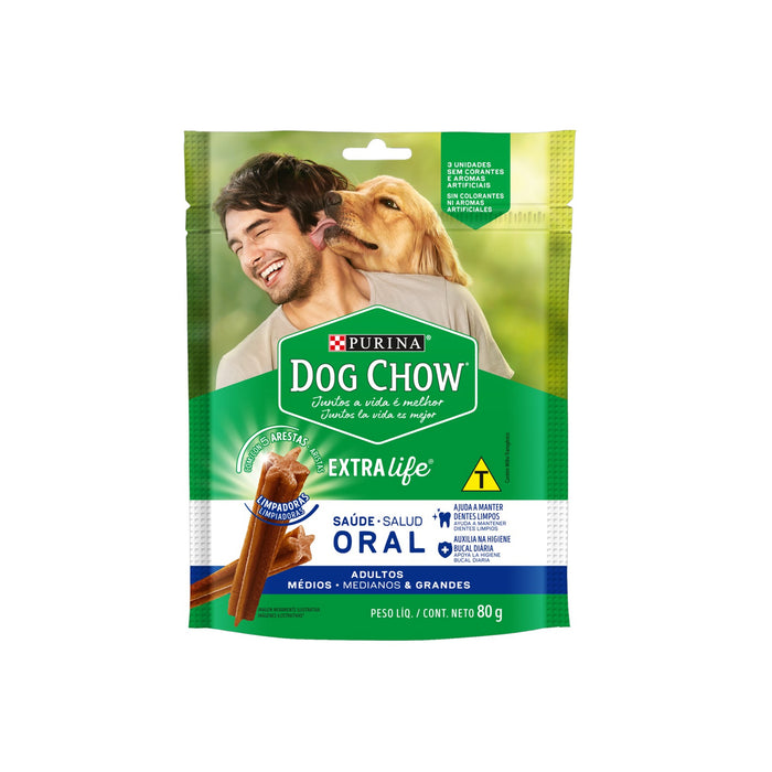Croquetas Purina Dog Chow Salud Oral Adultos M/G X 80G