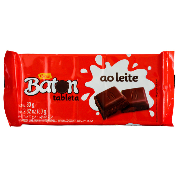 Garoto Tableta Baton Chocolate Con Leche X 80G