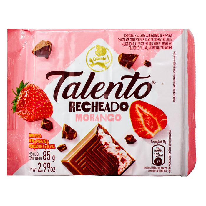 Talento Relleno De Frutilla Y Chocolate X 85G