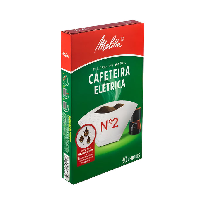 Filtro Para Cafetera Eléctrica Melitta Nro 2 Caja X 30 Unidades