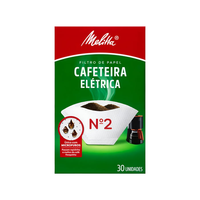 Filtro Para Cafetera Eléctrica Melitta Nro 2 Caja X 30 Unidades