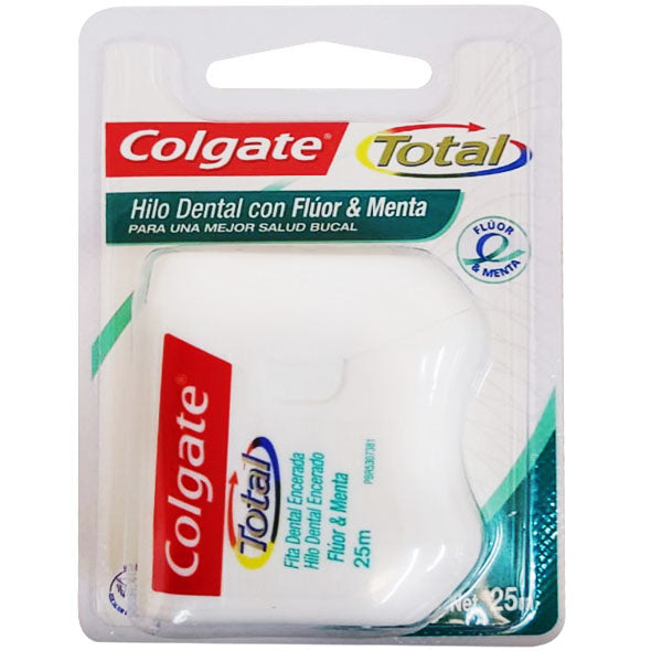 Colgate Total Hilo Dental Fluor Y Menta X Unidad