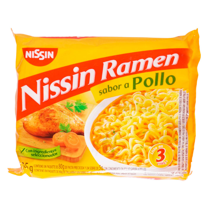 Nissin Ramen Sabor A Pollo Bolsa X 85G