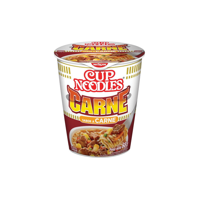 Sopa Nissin Cup Noodles Vaso Sabor Carne X 68G