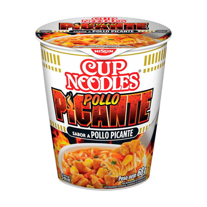 Sopa Instantanea Nissin Cup Noodles Vaso Pollo Picante X 68G