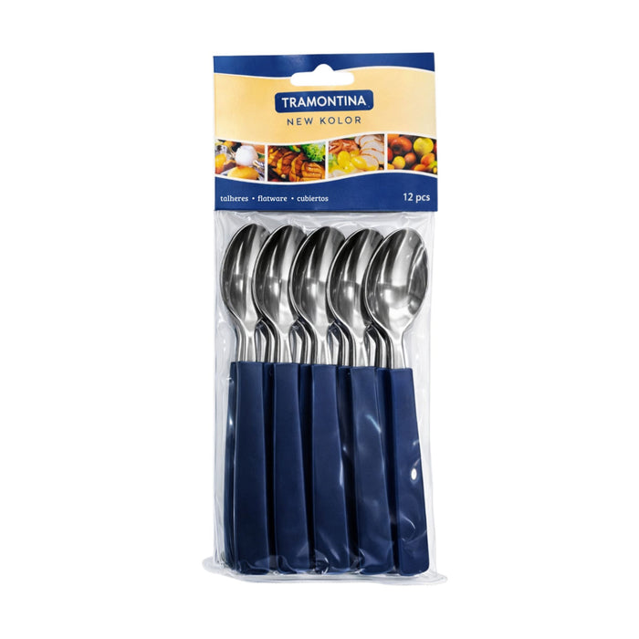 Juego Cucharas Mesa Tramontina New Kolor X 12 Piezas
