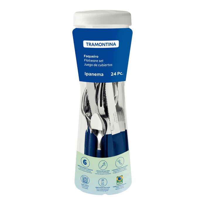 Juego Cubiertos Tramontina Ipanema X 24 Piezas
