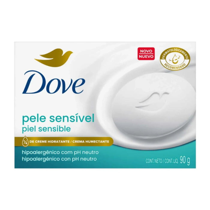Jabón Dove Piel Sensible Hipoalergénico X 90G