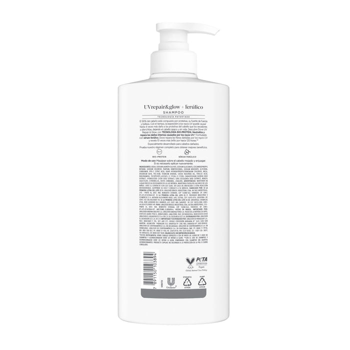 Shampoo Dove Uv Repair Y Glow+Ferulico X 650Ml