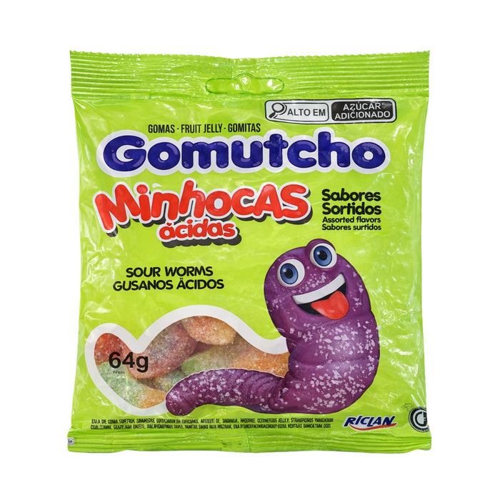 Gomitas Gomutcho Bolsa Gusanos Ácidos X 64G