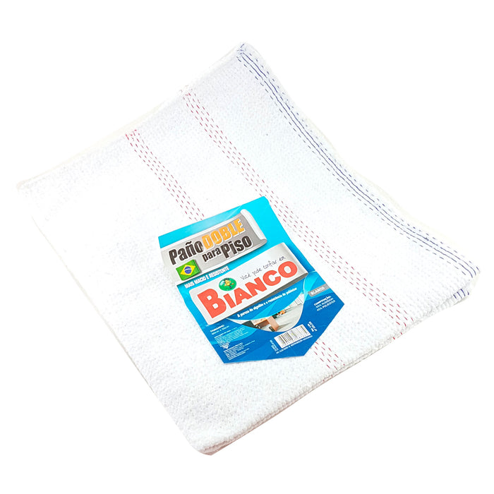 Paño Doble Bianco Para Piso Blanco X 1 Unid