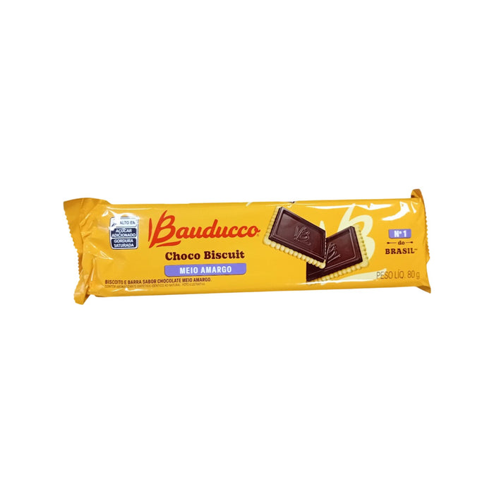 Biscoito Galleta Bauducco Choco Meio Amargo X 80G