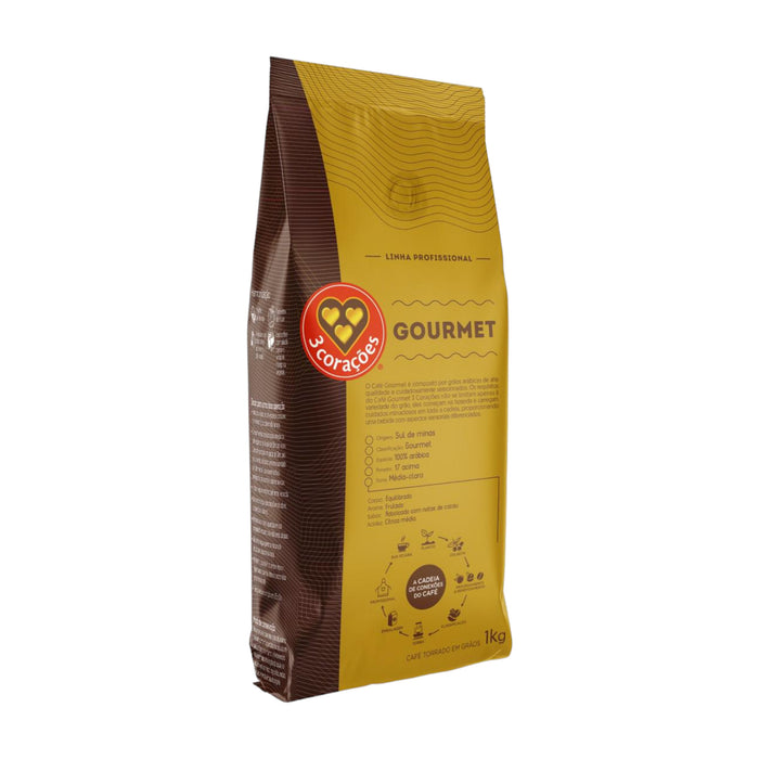 Café 3 Corazones Gourmet Granos Espresso X 1K