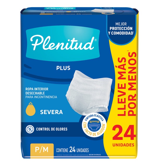 Plenitud Plus Ropa Intima Desechable Talla Pm Unisex X 24 Unidades