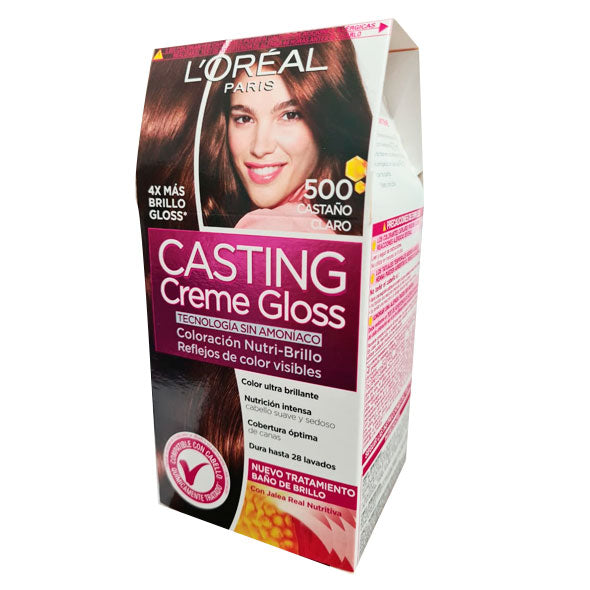Loreal Casting Creme Gloss Color Castanho Claro 500 X Unidad