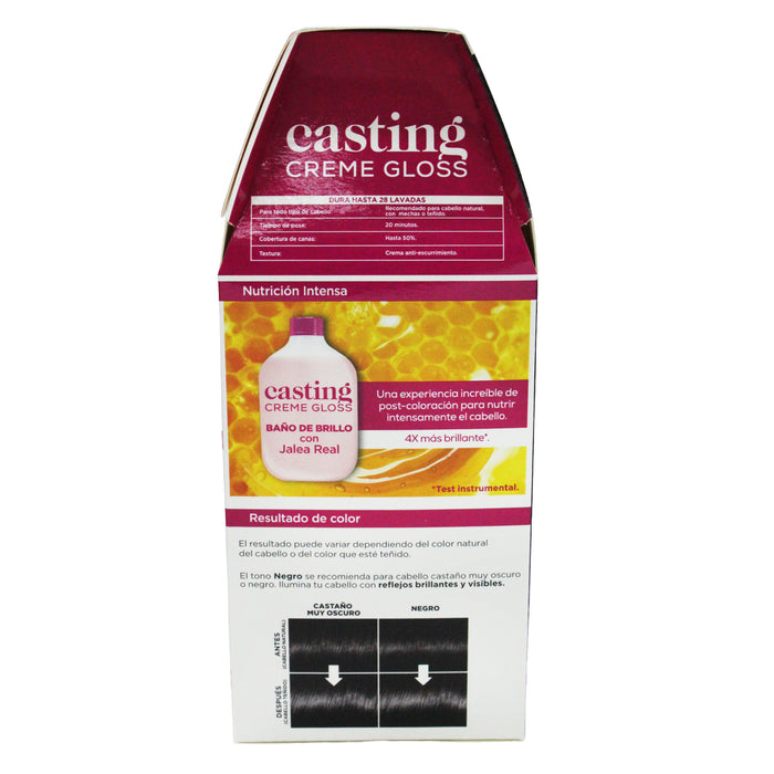Loreal Casting Creme Gloss 200 Negro X Unidad