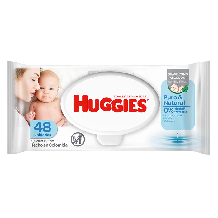 Huggies Recién Nacido Toallitas Húmedas Celeste X 48 Unidades