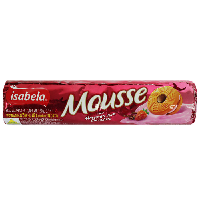 Galletas Mousse Rellenas Frutilla Chocolate X 130G