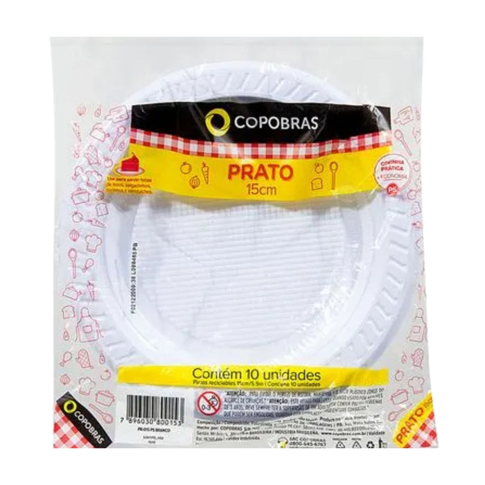 Platillos Copobras Blancos X 10 Unidades