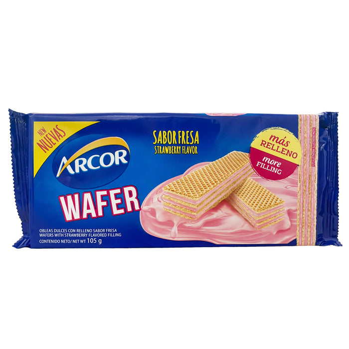 Arcor Wafer Galleta Sabor Frutilla X 105G