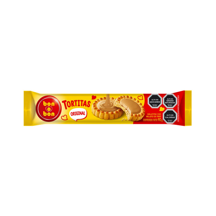 Galletas Tortitas Rellenas Con Mani Bon O Bon X 90G