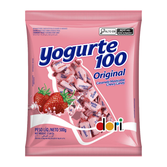 Caramelos Yogurte Masticlables Sabor Fresa X 500G