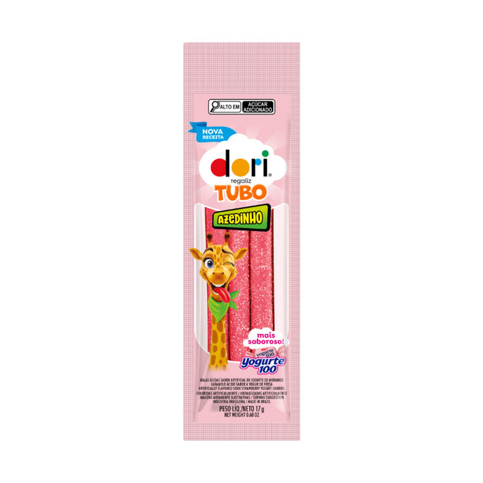 Regaliz Ácido Dori Sabor Yogurt Tubo X 17G