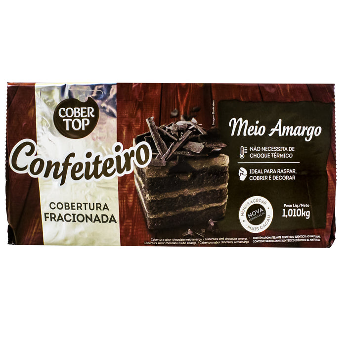 Cobertop Cobertura Confitada Chocolate Medio Amargo X 1Kg