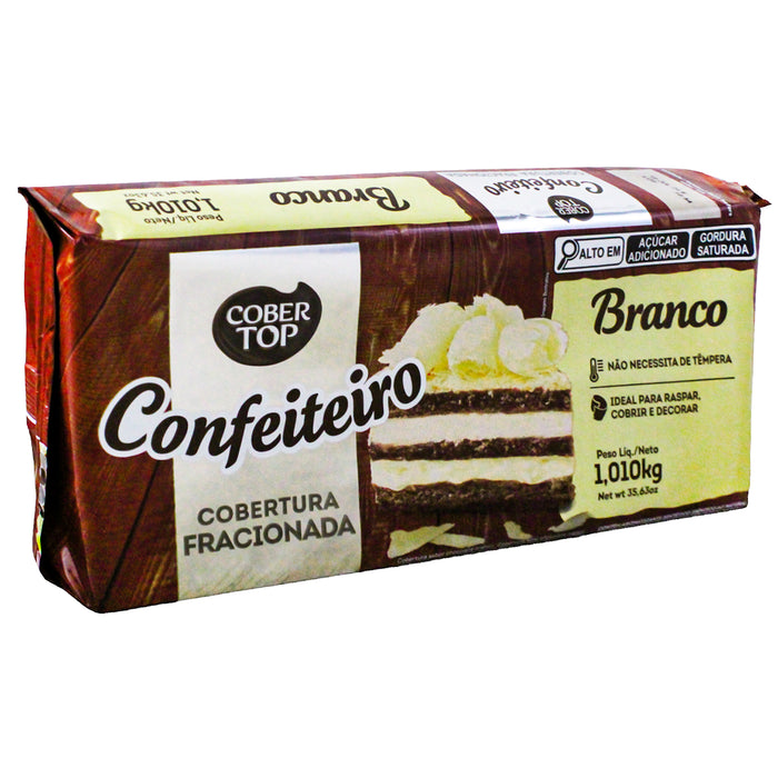 Cobertura Confitada Cobertop Chocolate Blanco X 1Kg