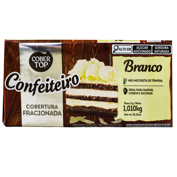 Cobertura Confitada Cobertop Chocolate Blanco X 1Kg