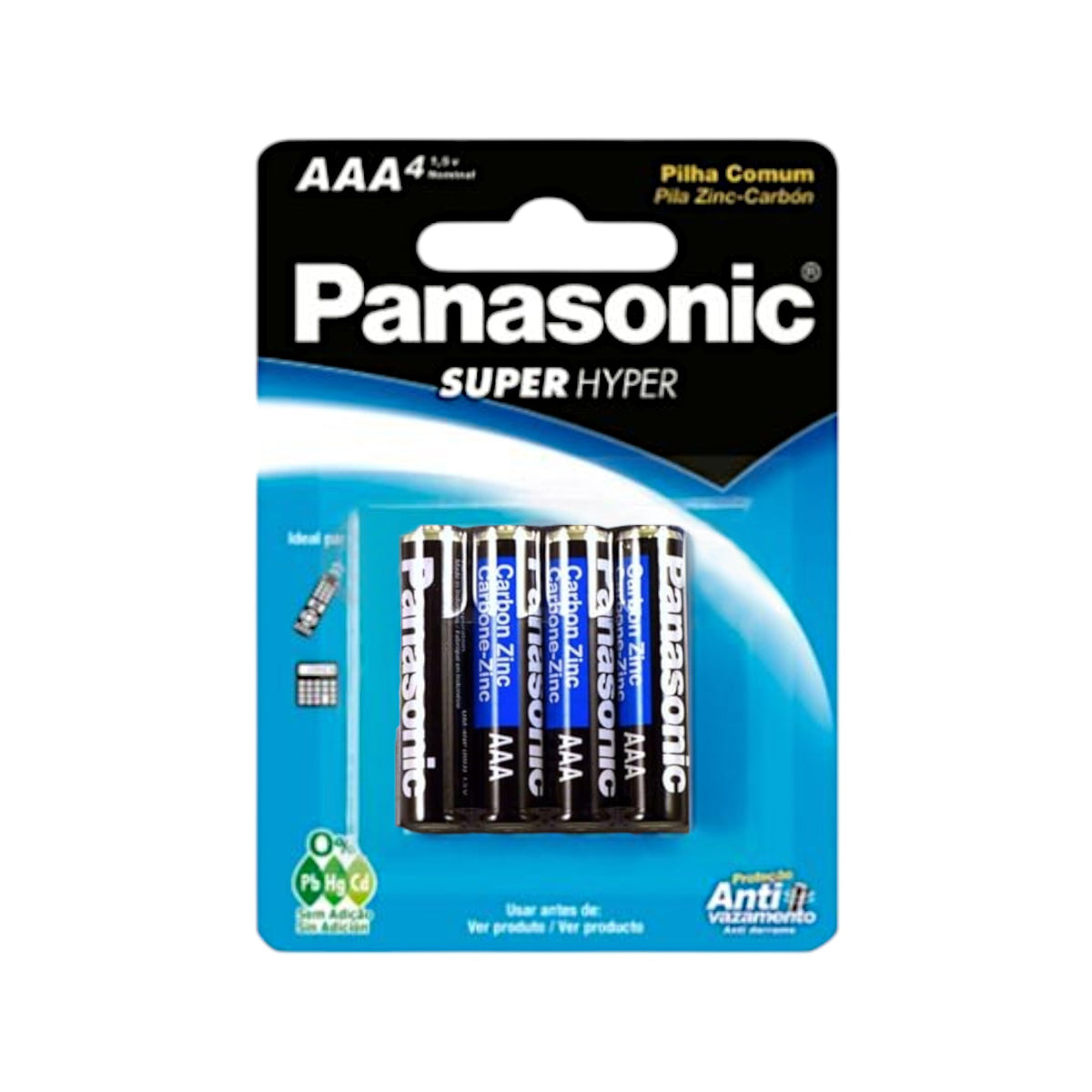 Pila Panasonic Super Hyper Aaa X 4 Unidades — Amarket