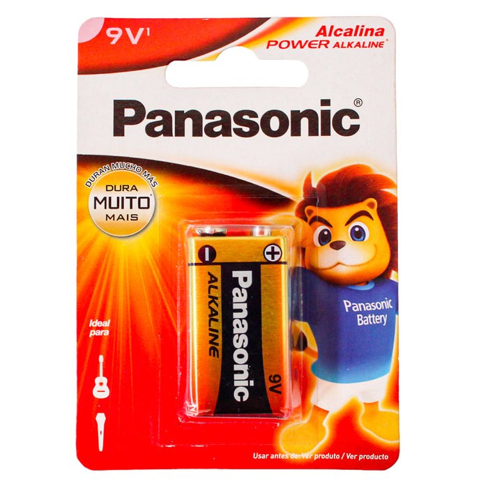 Panasonic Pila Alcalina Power 9V X Unidad