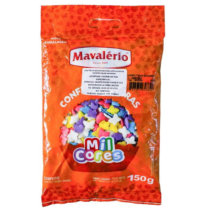 Mavalerio Confites Figuras Mariposas X 150G