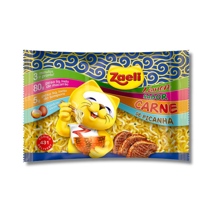 Fideos Instantáneos Zaeli Carne X 85G